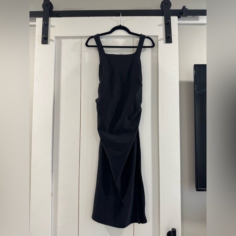 Beyond Yoga Icon Maternity Dress in Darkest Night